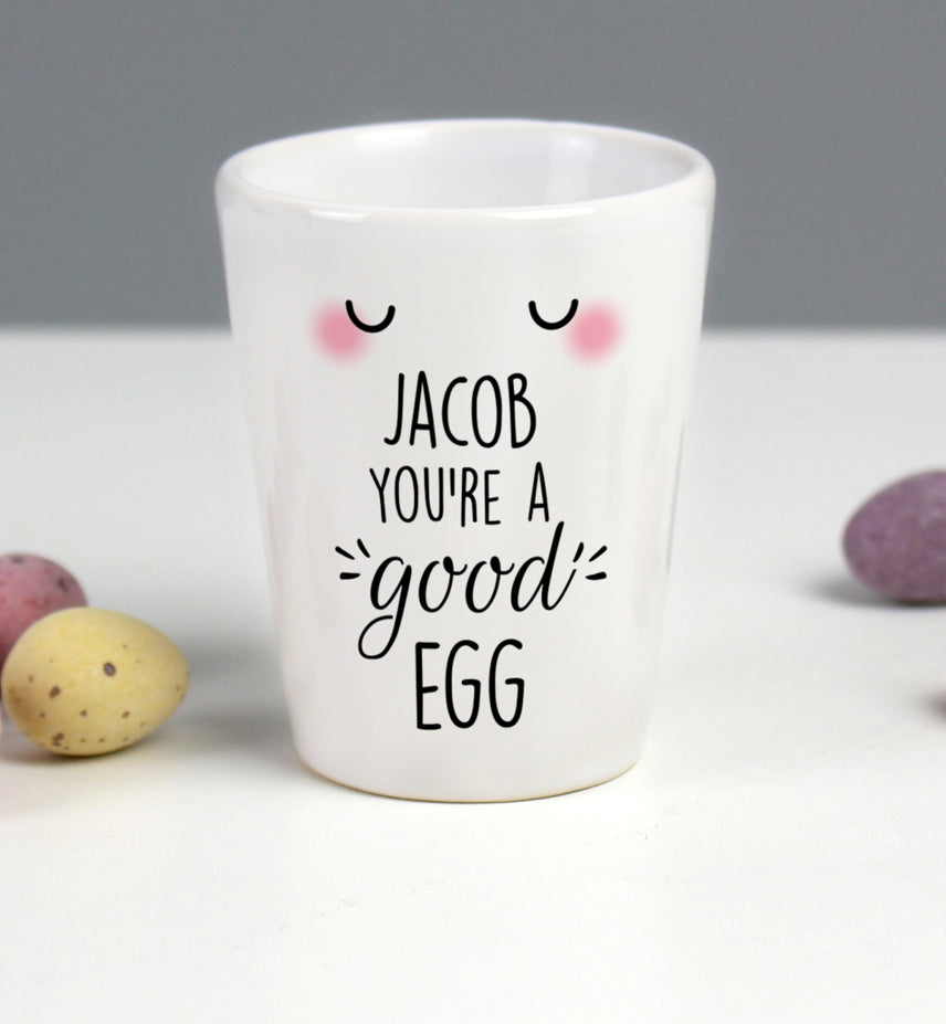 Personalised You're A Good Egg Cup