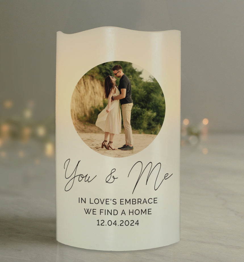 Personalised Photo Upload LED Candle