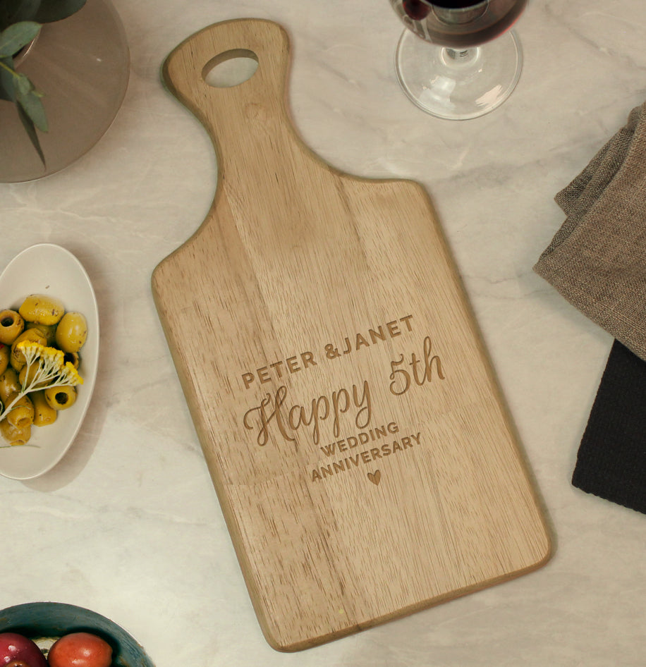 Personalised Wedding Wooden Paddle Board