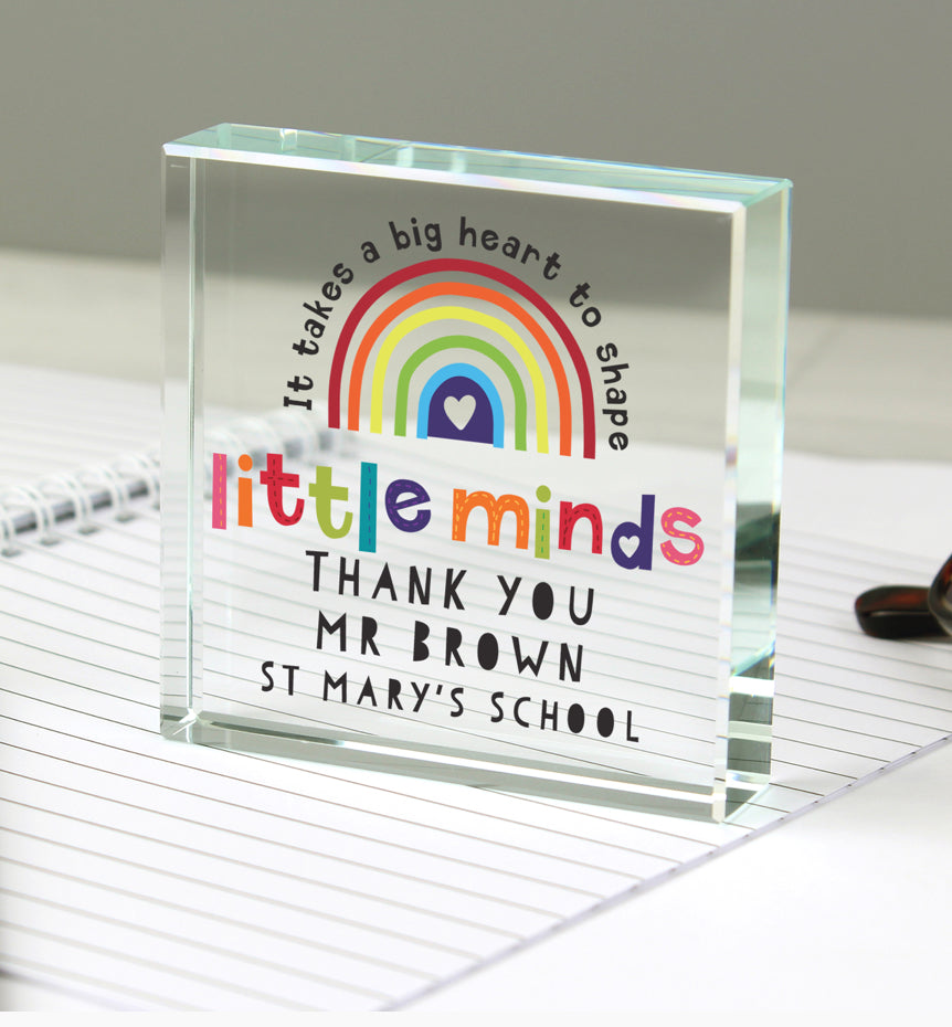 Personalised Shape Little Minds Crystal Token