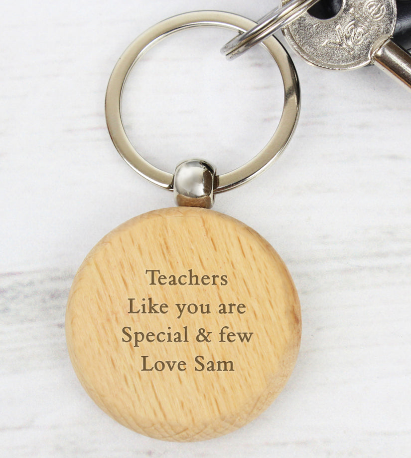 Personalised Wooden Keyring