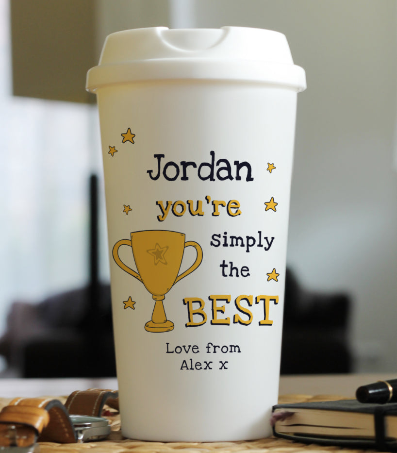 Personalised Simply The Best Travel Mug