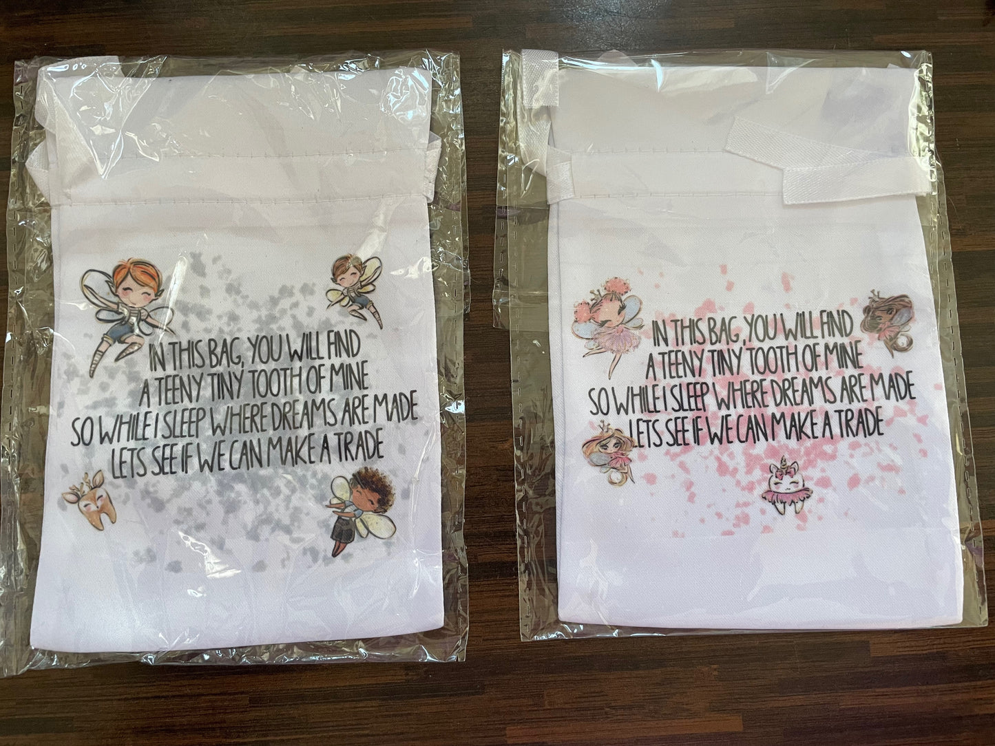 Personalised Tooth Fairy Bags