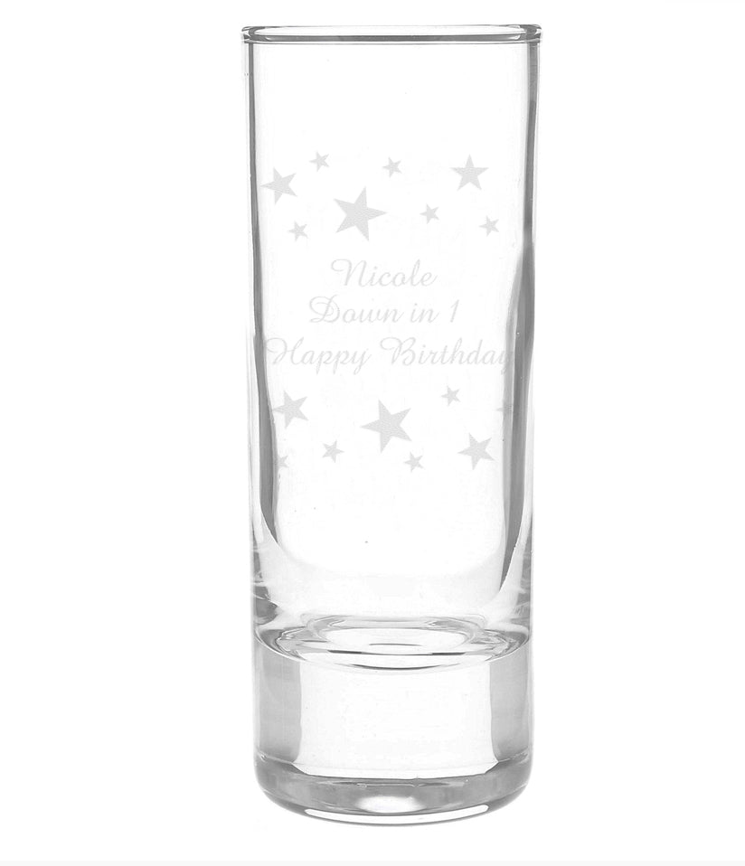 Personalised Starry Shot Glass