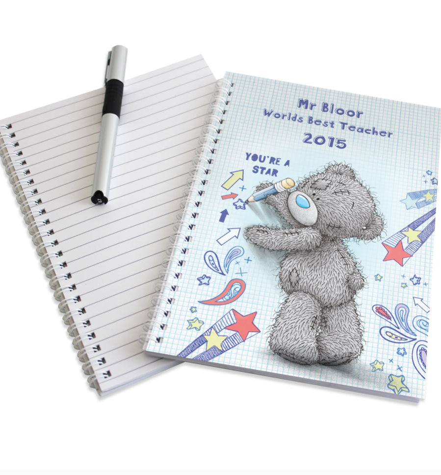 Personalised Me to You Teacher A5 Notebook