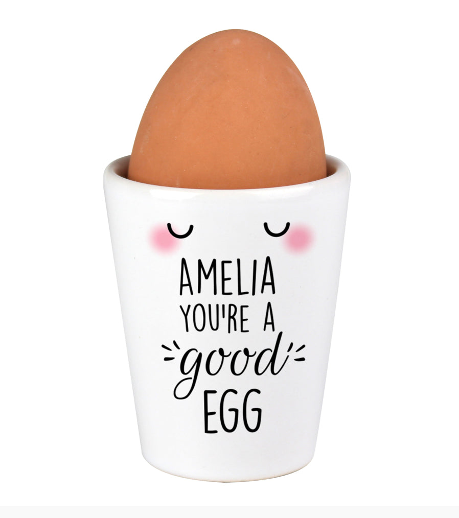 Personalised You're A Good Egg Cup