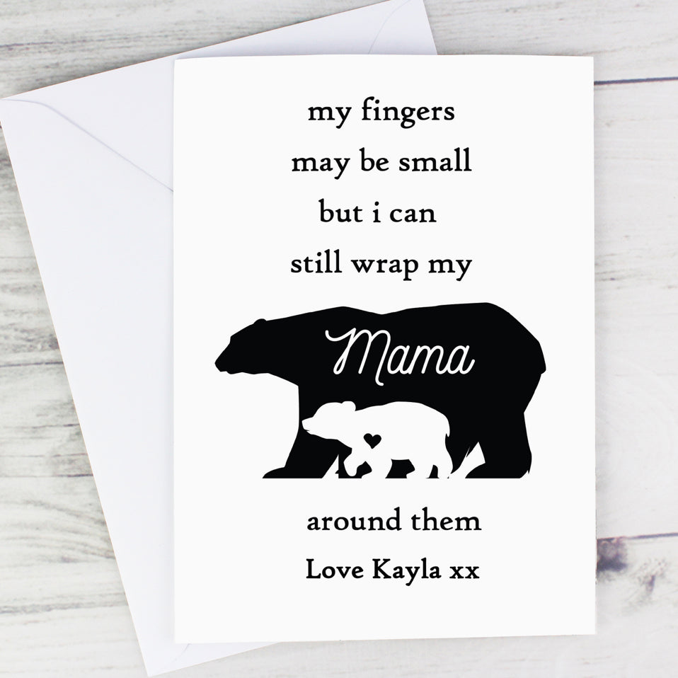 Personalised Fingers may be small Card