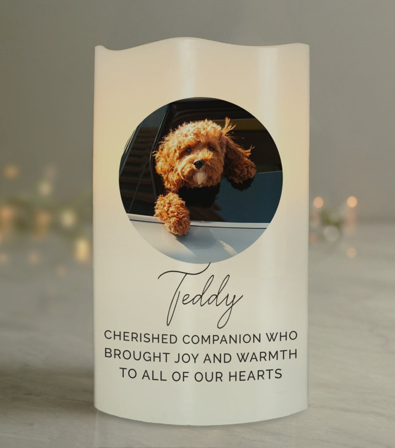 Personalised Photo Upload LED Candle