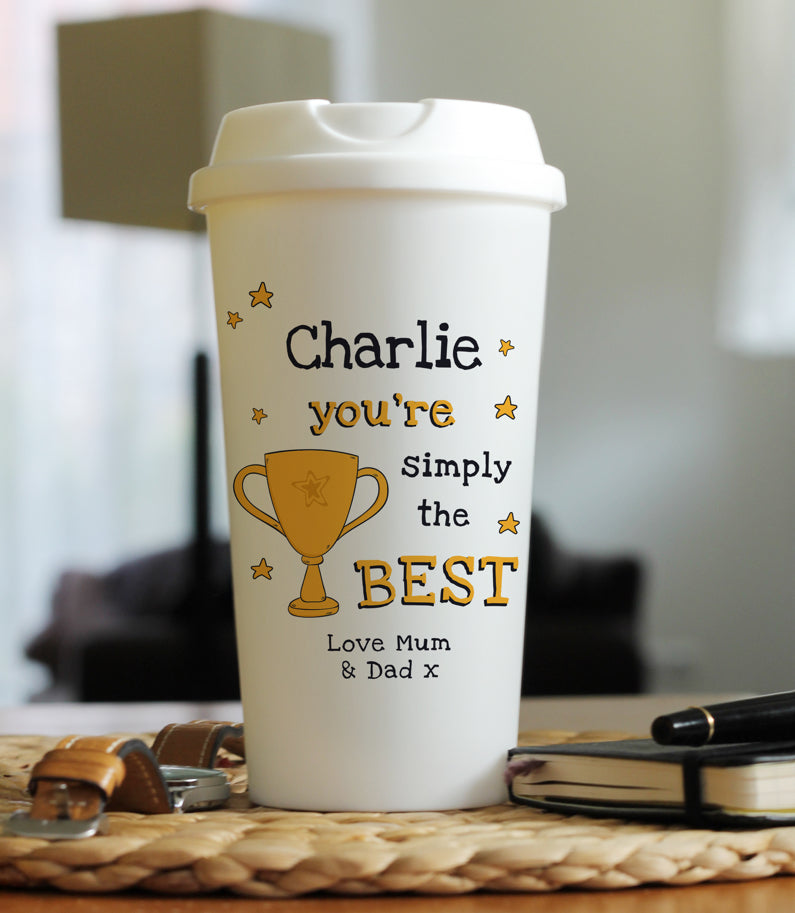 Personalised Simply The Best Travel Mug
