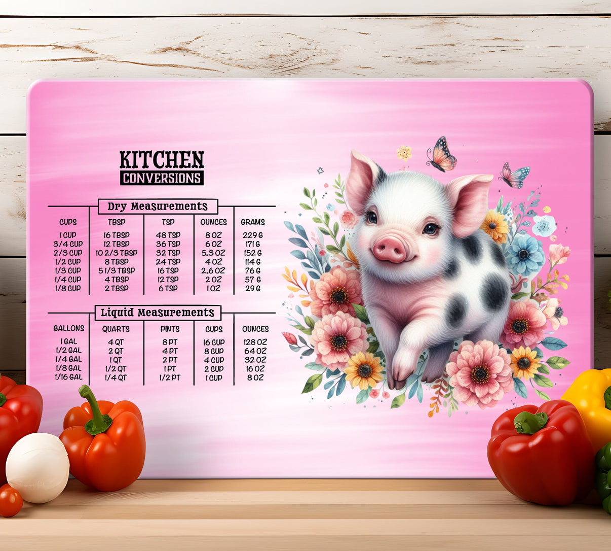 Piglet Kitchen Conversions Glass Chopping Board