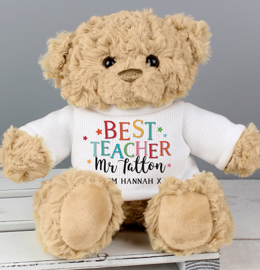 Personalised Best Teacher Teddy Bear