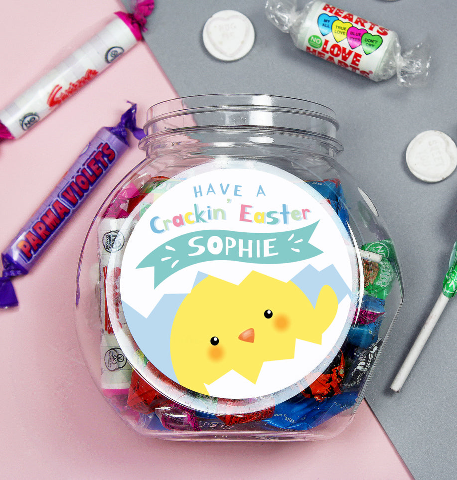 Personalised Have A Cracking Easter Sweets Jar