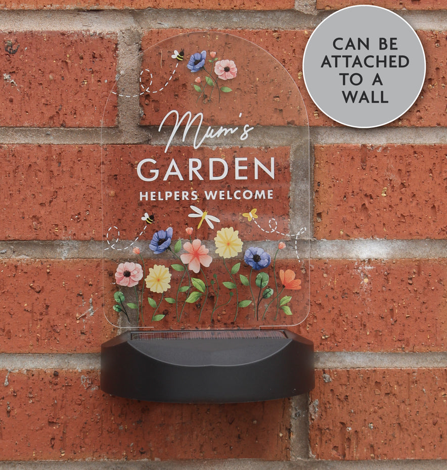 Personalised Flower Garden Outdoor Solar Light