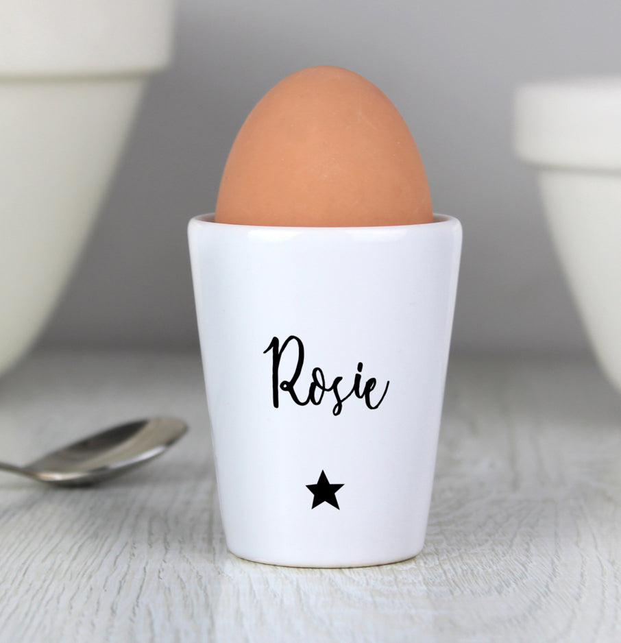 Personalised Star Name Only Egg Cup