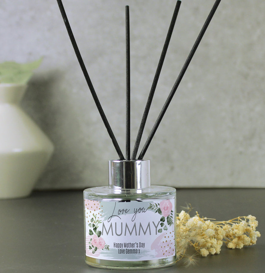 Personalised Abstract Rose Reed Diffuser