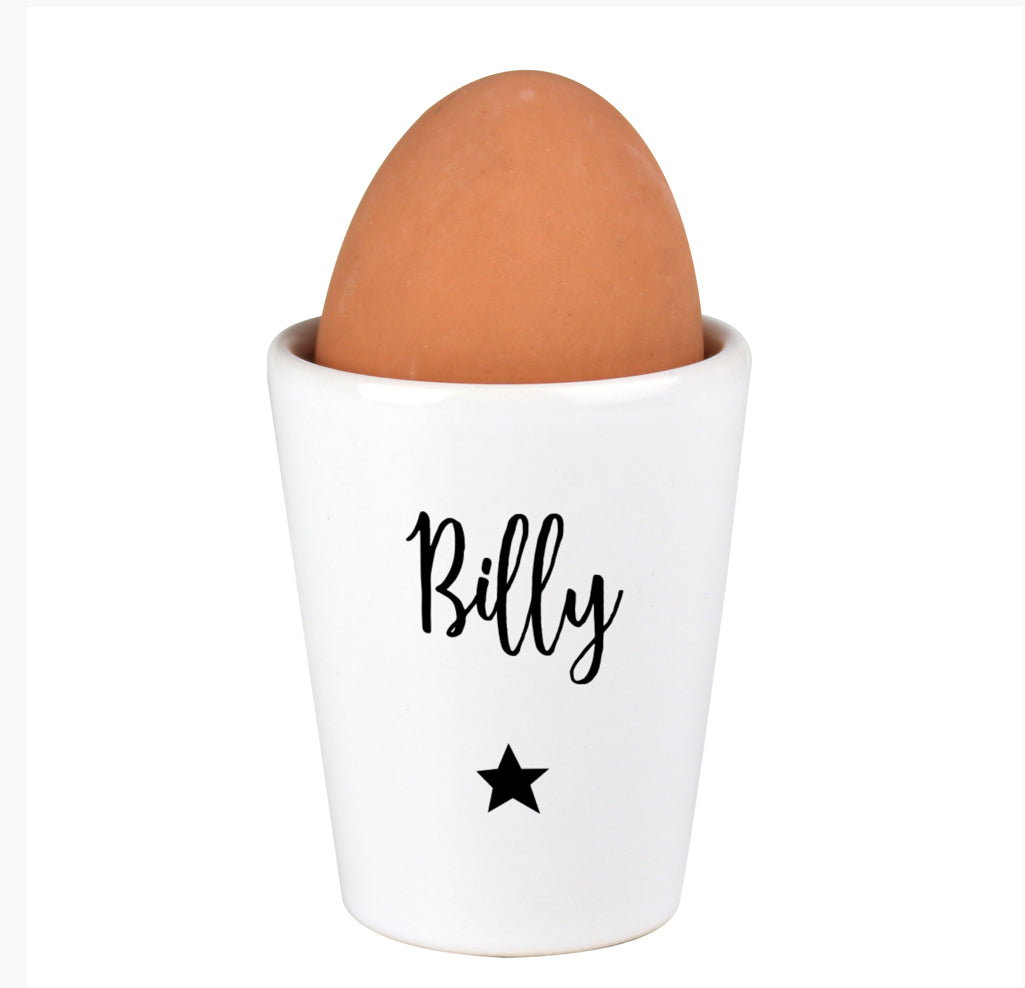 Personalised Star Name Only Egg Cup