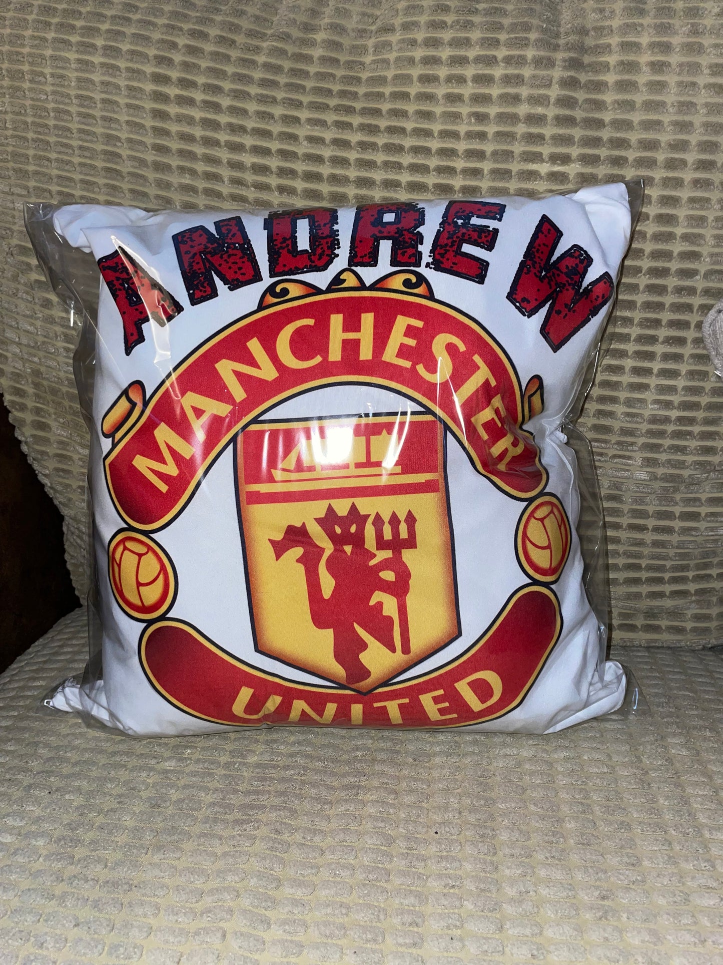 Personalised Manchester United Cushion