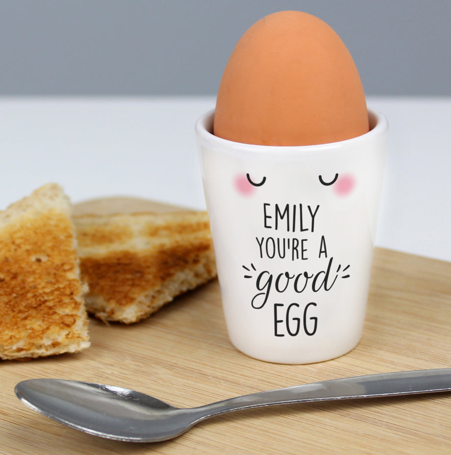 Personalised You're A Good Egg Cup