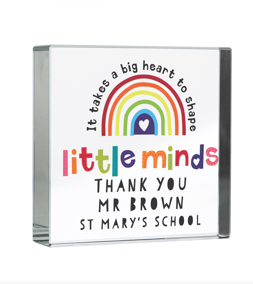 Personalised Shape Little Minds Crystal Token