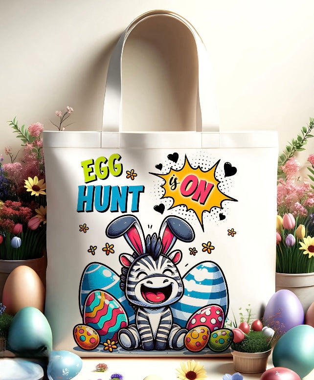 Zebra Easter Egg Hunt Bag