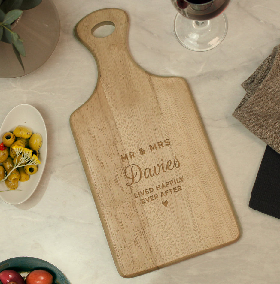 Personalised Wedding Wooden Paddle Board