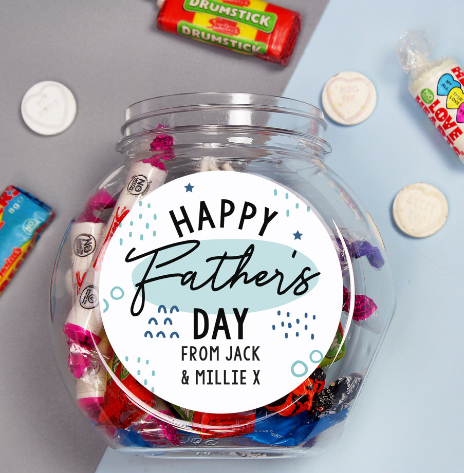 Personalised Father's Day Sweet Jar