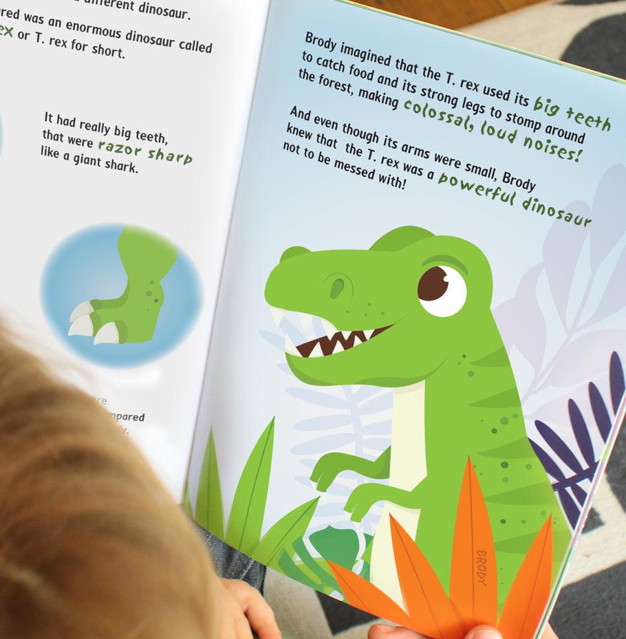 Personalised Dinosaur Adventure Story Book