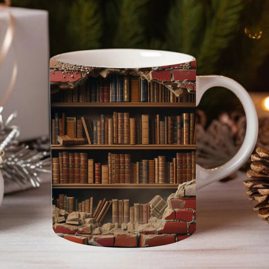 3D Book Shelf Mug