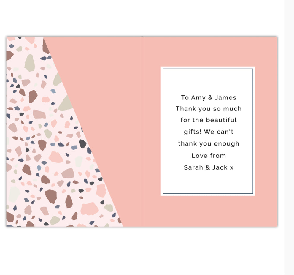 Personalised Thank You Card
