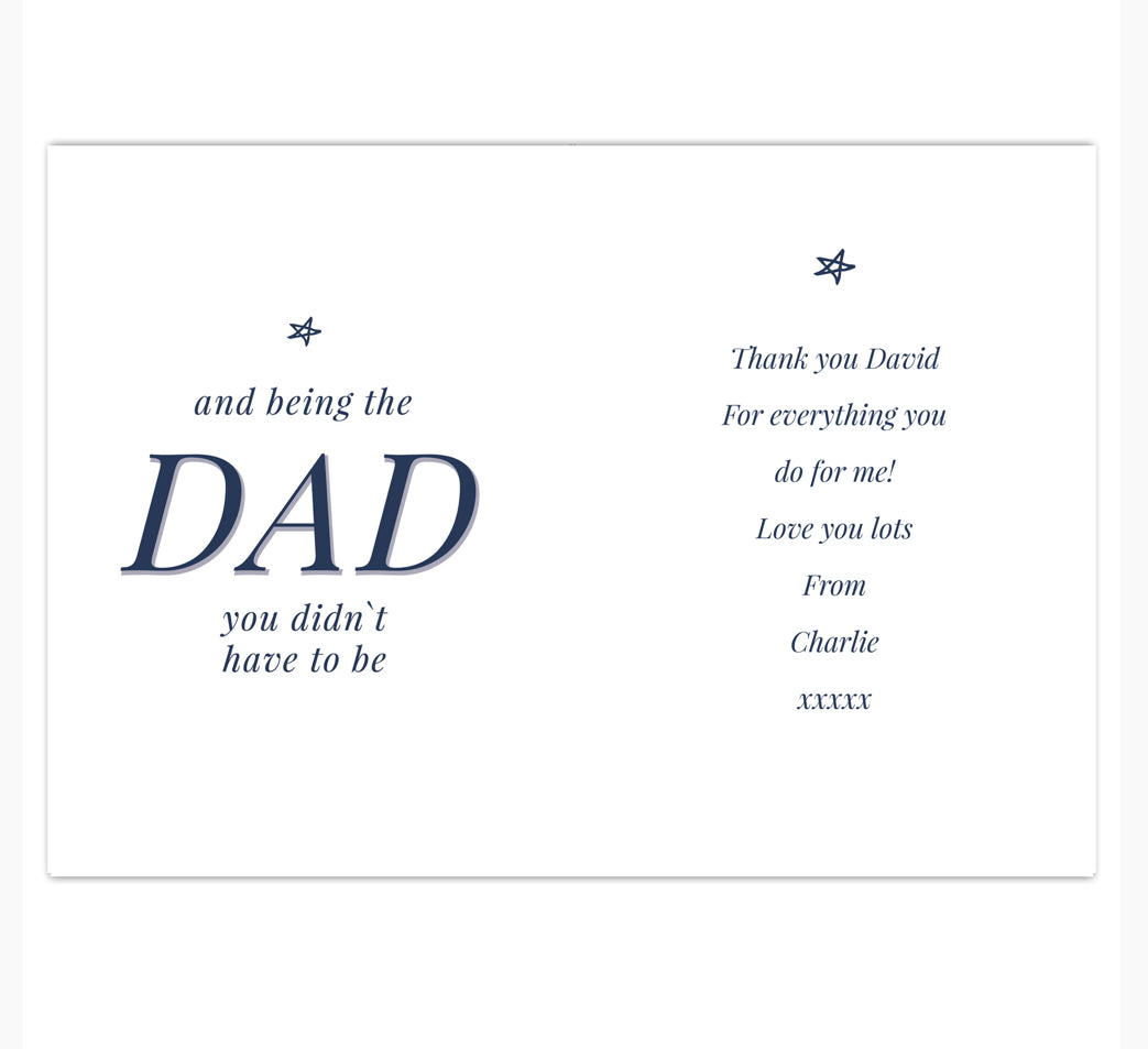 Personalised Stepdad Card