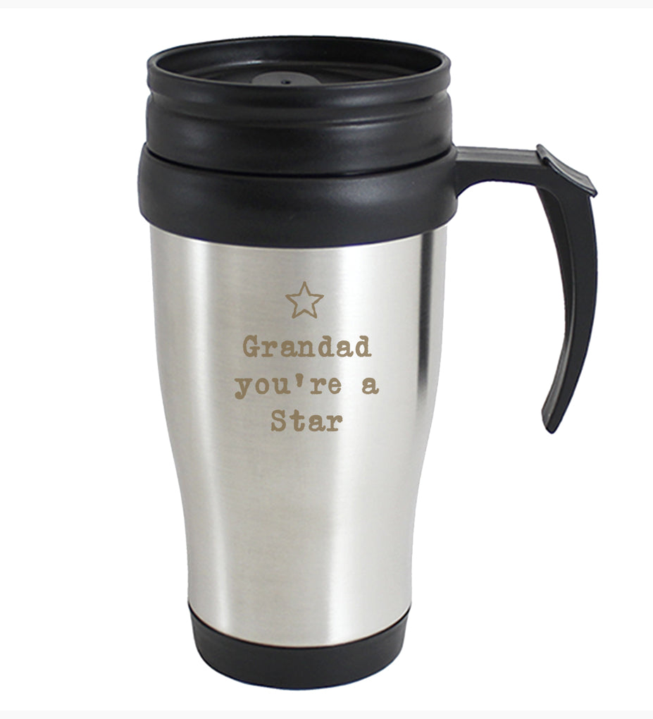 Personalised Star Metal Travel Mug