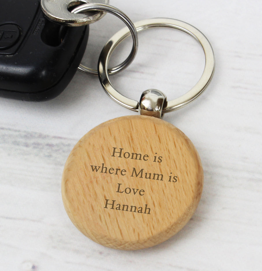 Personalised Wooden Keyring