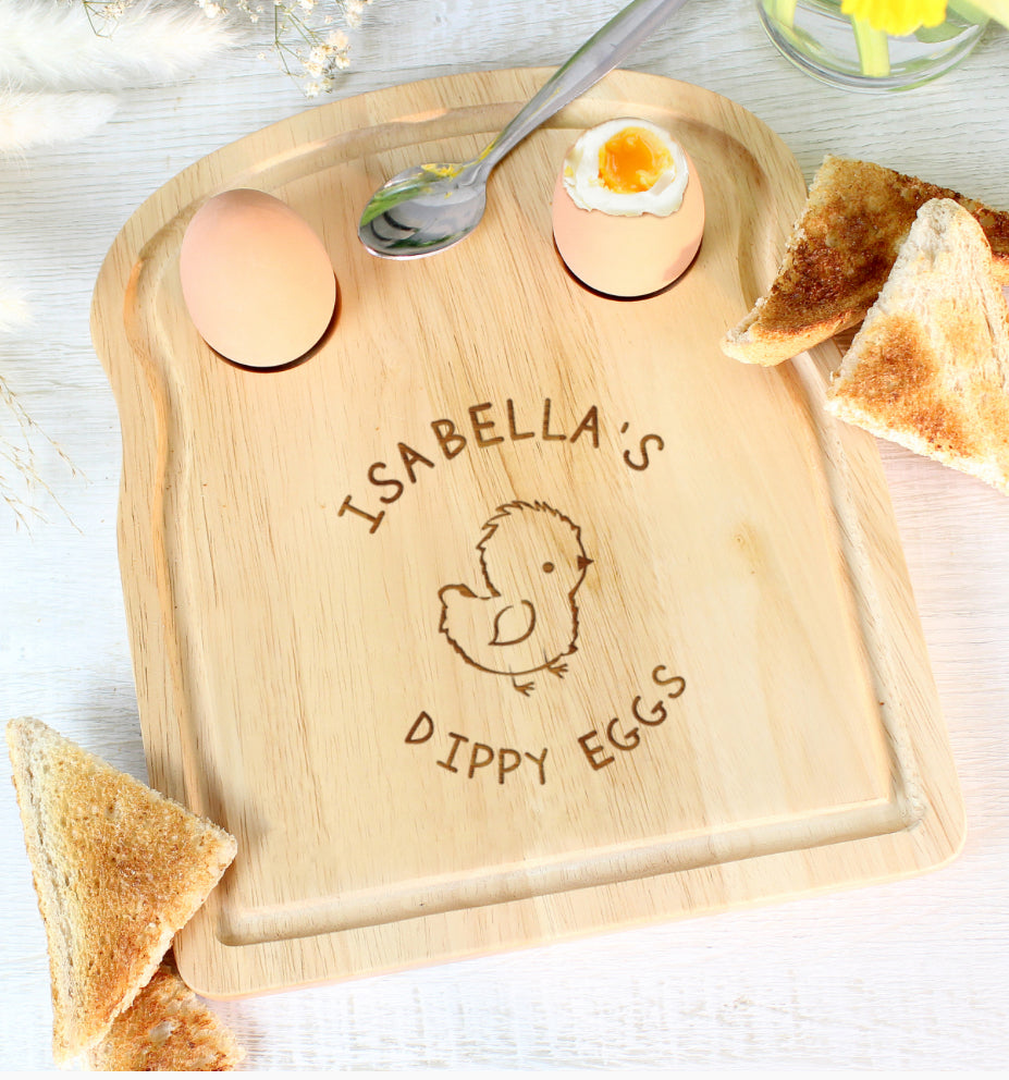 Personalised Chick Egg & Toast Board