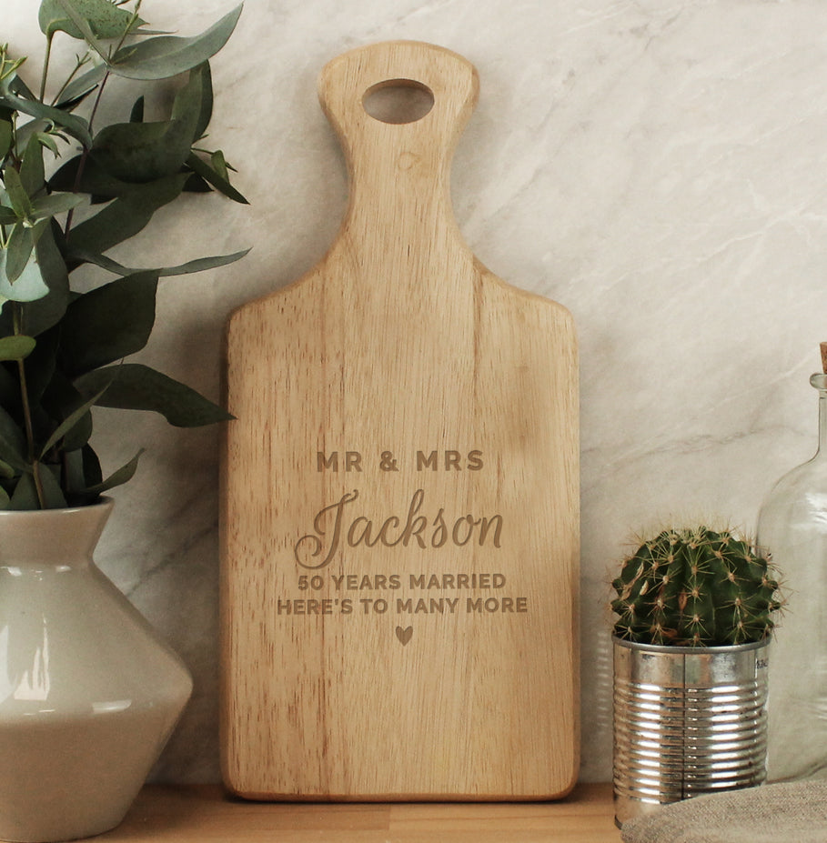 Personalised Wedding Wooden Paddle Board