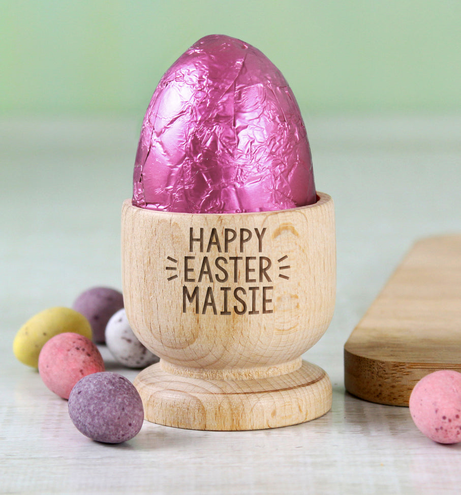 Personalised Wooden Egg Cup