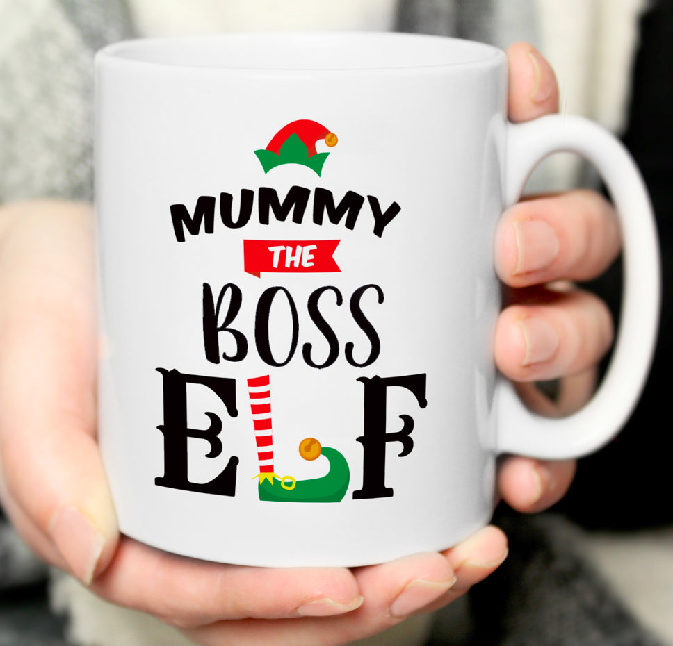 Personalised Elf Christmas Mug