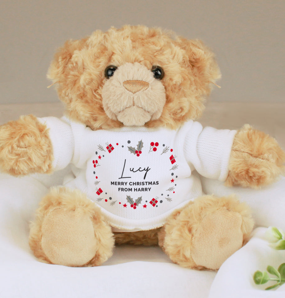 Personalised Christmas Teddy Bear