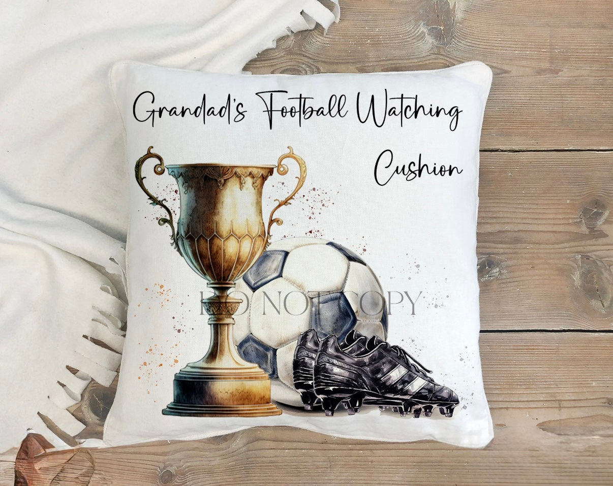 Grandads Football Watching Cushion 40cm super soft