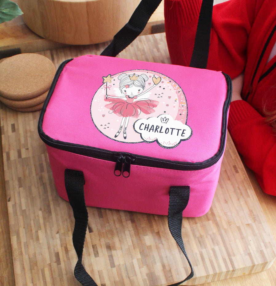 Personalised Fairy Pink Lunch Bag