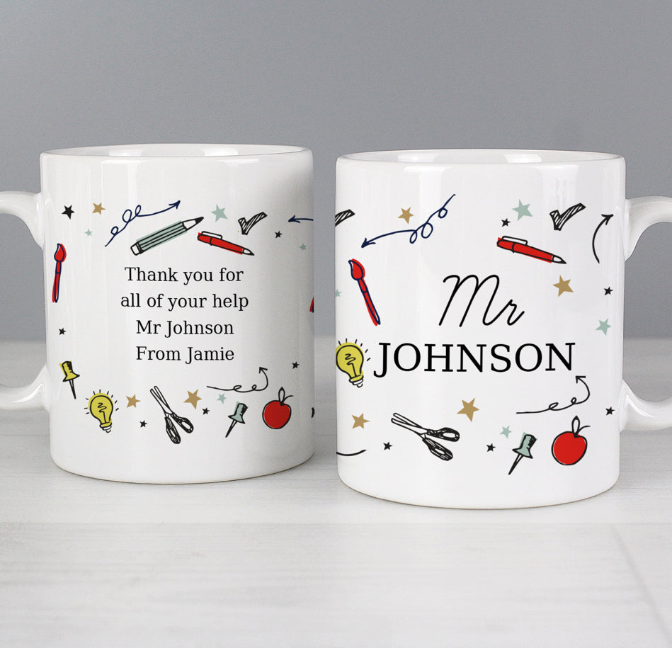 Personalised School Teachers Mug