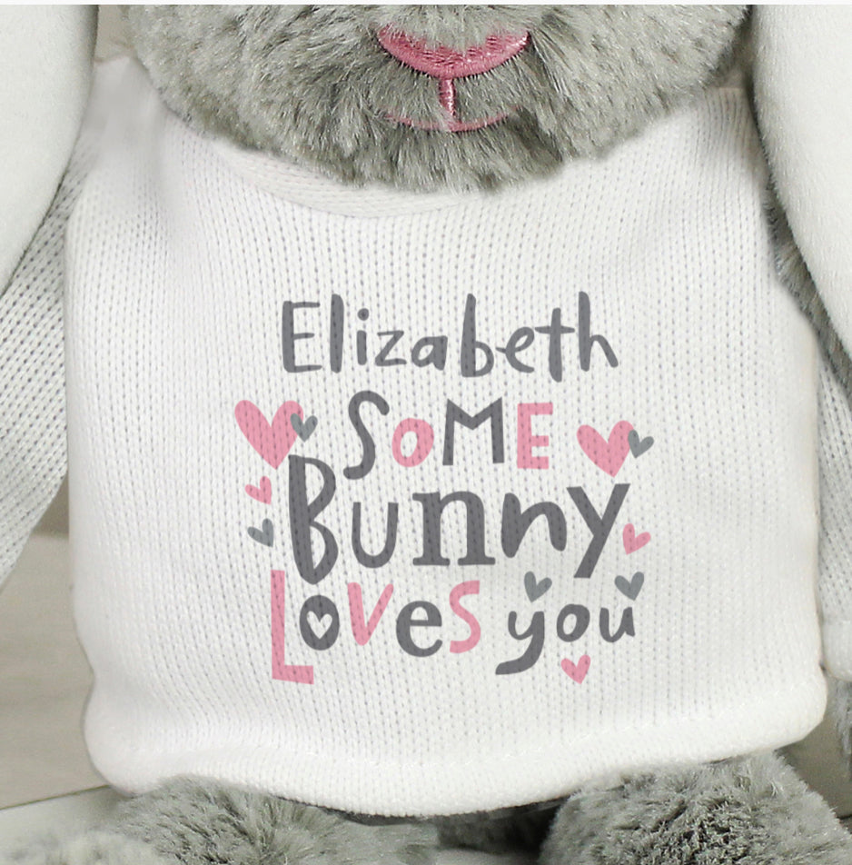 Personalised Some Bunny Loves You Bunny Rabbit