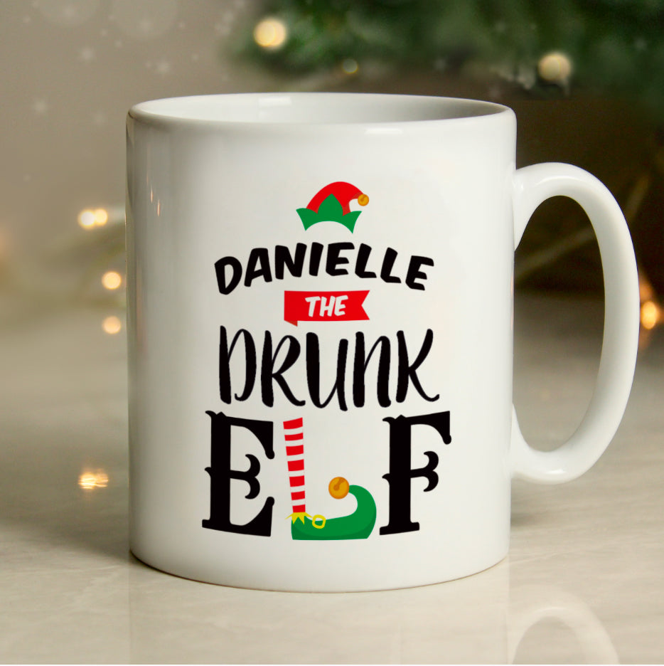 Personalised Elf Christmas Mug
