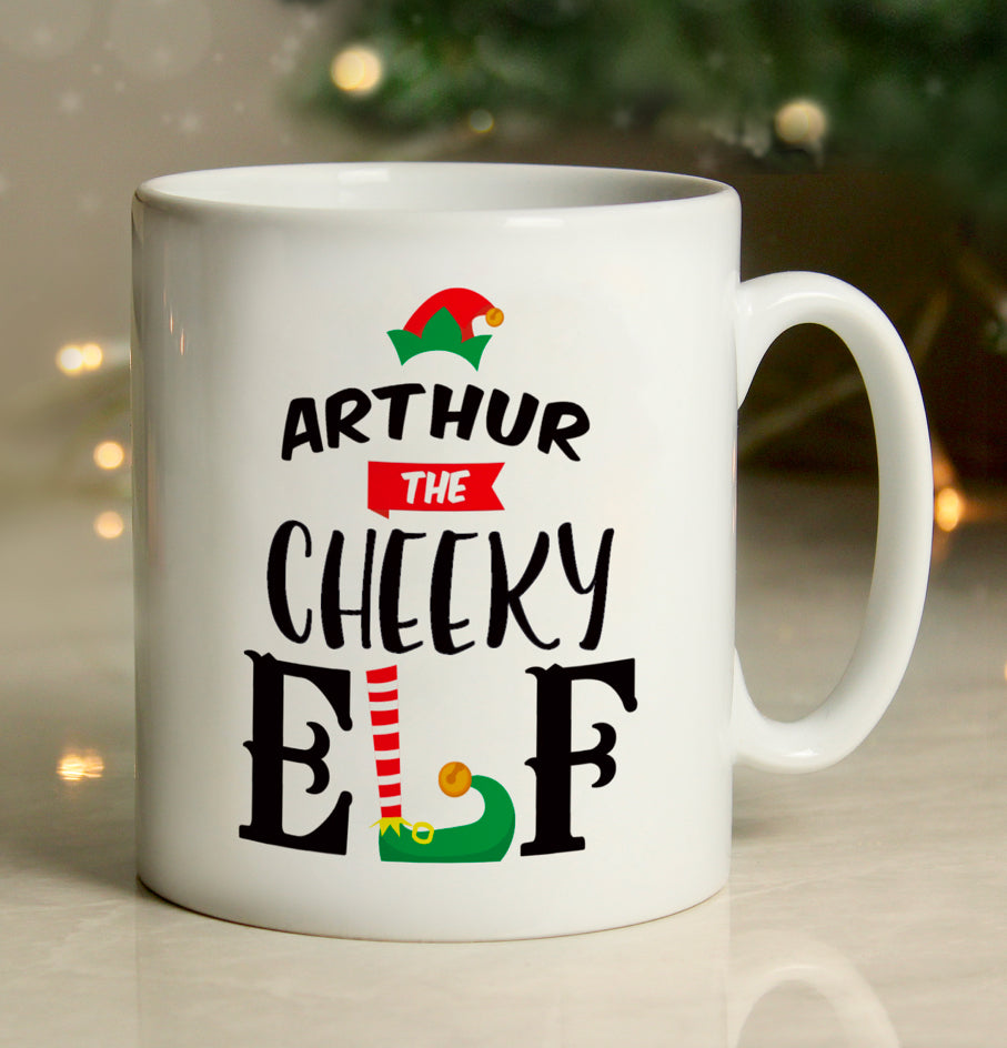 Personalised Elf Christmas Mug