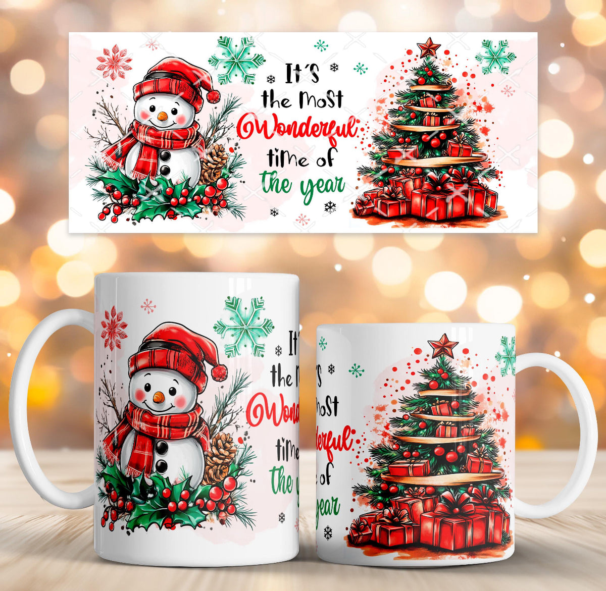 It’s The Most Wonderful Time Of Year Snowman Mug