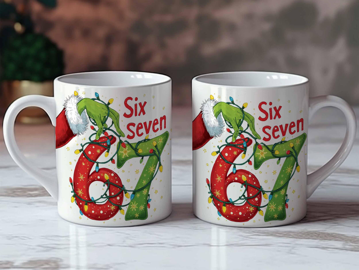 Grinch Six Seven Mug