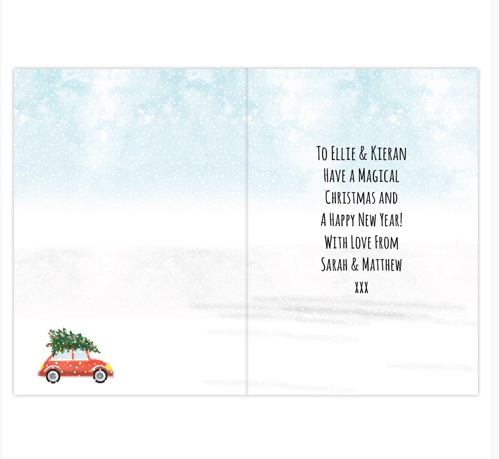 Personalised 'Driving Home For Christmas'' Card