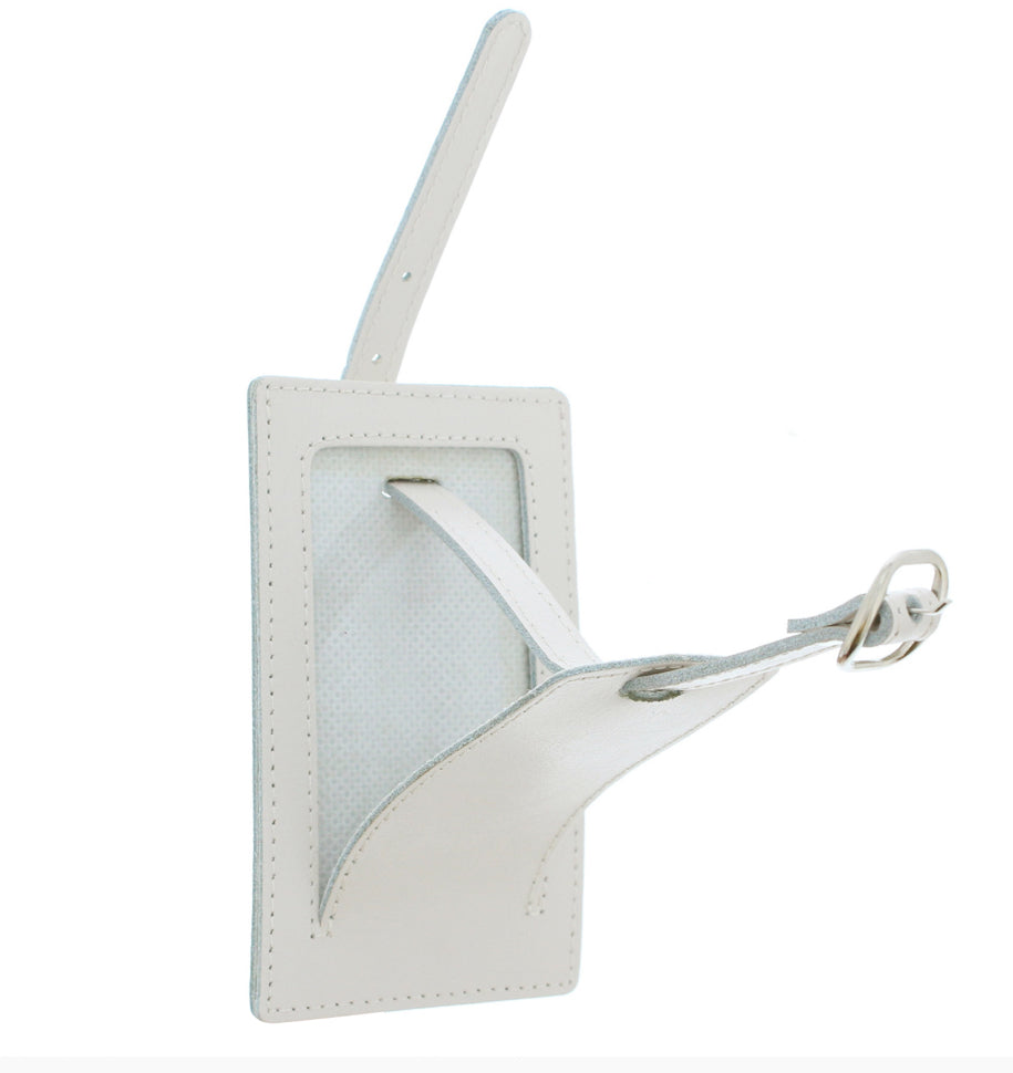 Personalised 'Lifetime of Adventures' Cream Luggage Tag