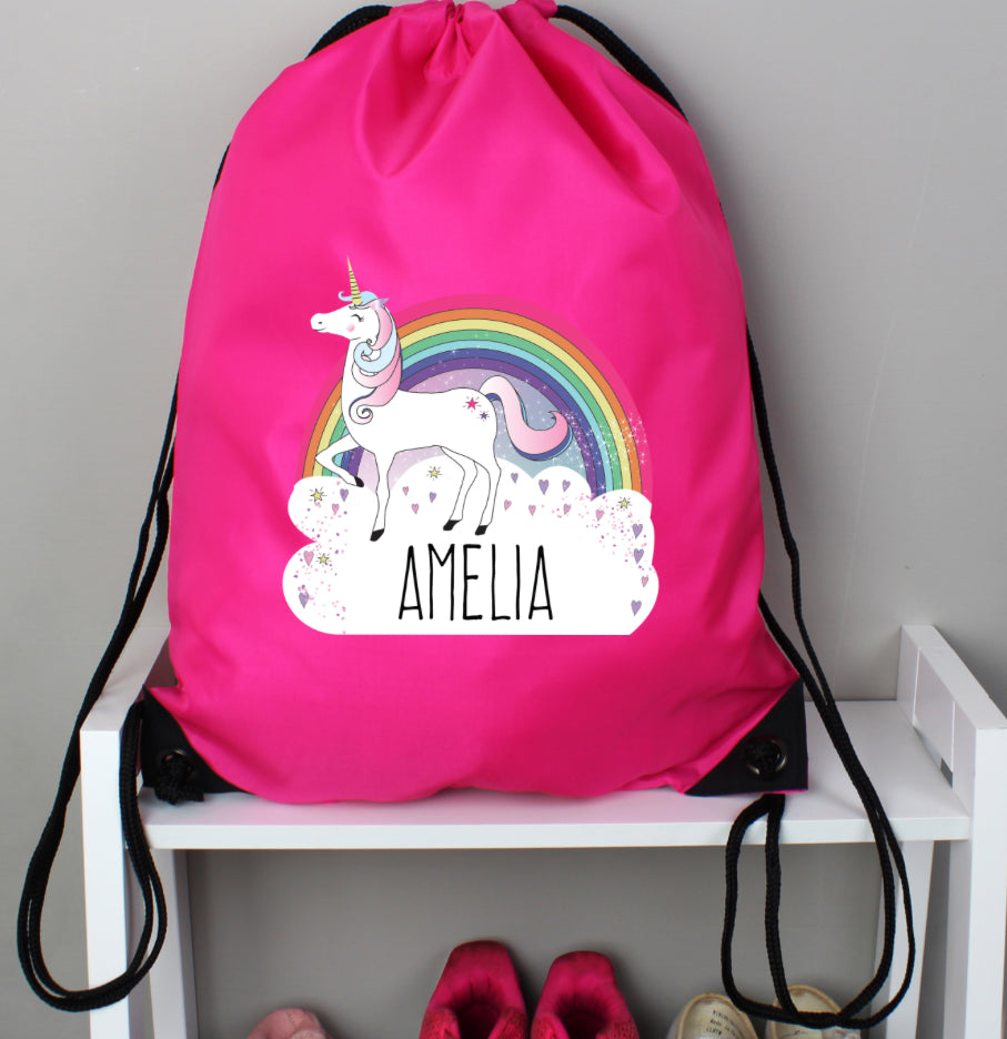 Personalised Unicorn Pink Kit Bag