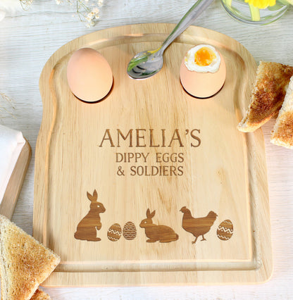 Personalised Spring Egg & Toast Board