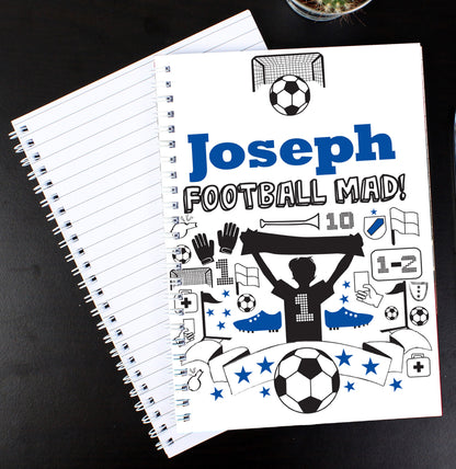 Personalised Football A5 Notebook